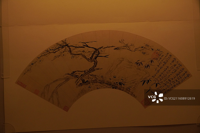 上海博物馆扇面特展宋徽宗宋明清图片素材