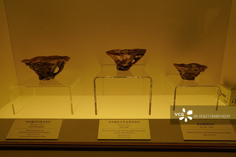上海博物馆犀角杯特展图片素材