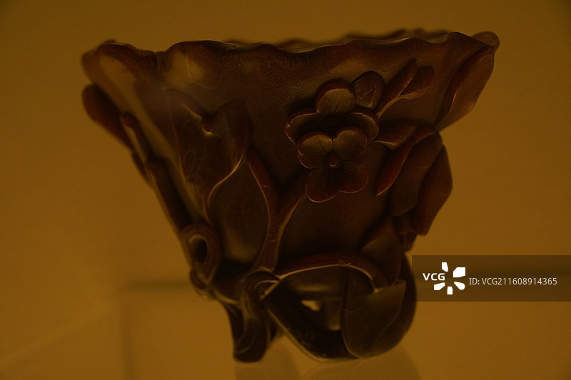 上海博物馆犀角杯特展图片素材