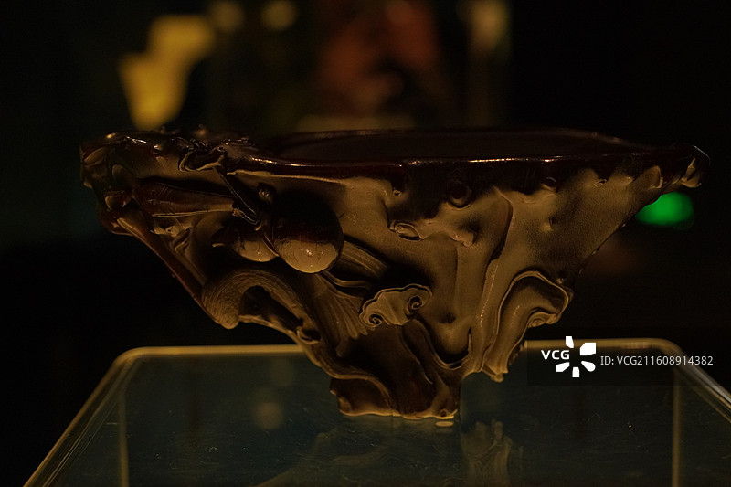 上海博物馆犀角杯特展图片素材