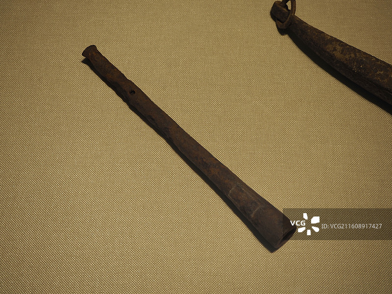 送药勺 时代:明 质地:铁 秦皇岛博物馆藏 唐山博物馆长城专题展图片素材