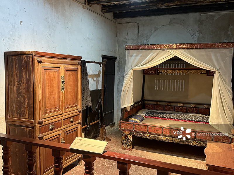 黄遵宪卧室 黄遵宪纪念馆，黄遵宪，琉球交涉，黄遵宪旧居 客家民房，客家名人民房，旧居，客家旧居，卧室图片素材