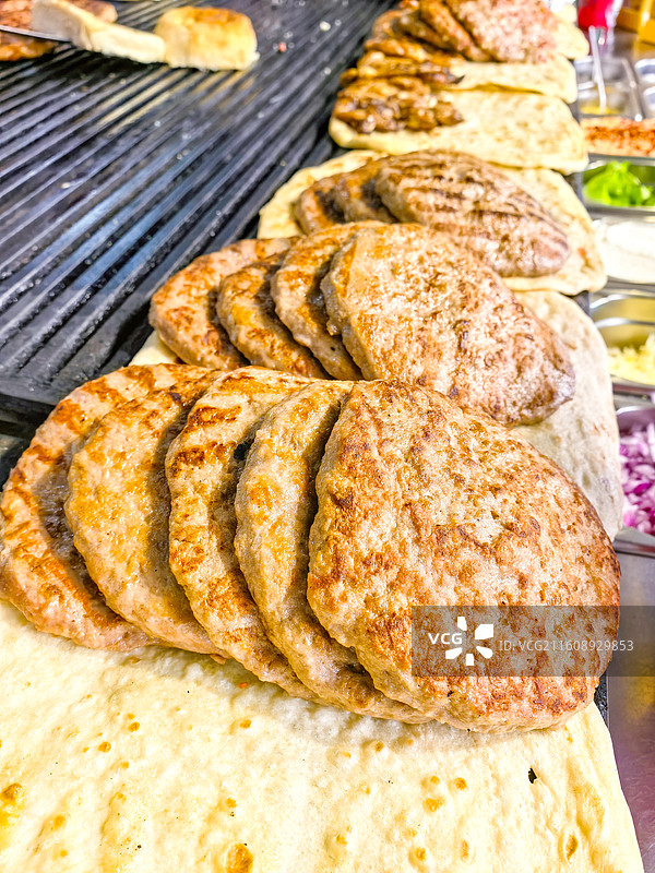 烤肉卷饼西餐快餐美食图片素材