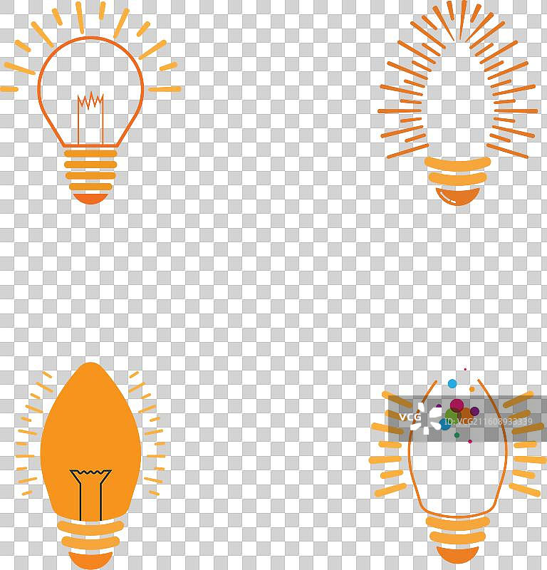 灯泡符号标志模板图片素材