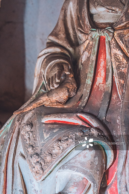 山西晋城泽州县玉皇庙二十八宿彩塑图片素材