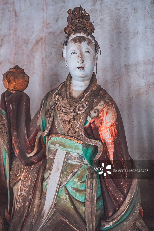 山西晋城泽州县玉皇庙二十八宿彩塑图片素材