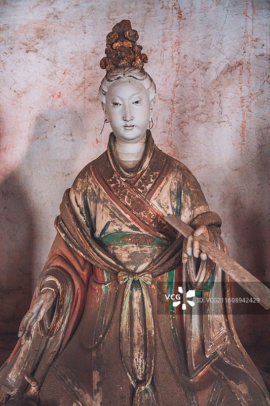 山西晋城泽州县玉皇庙二十八宿彩塑图片素材