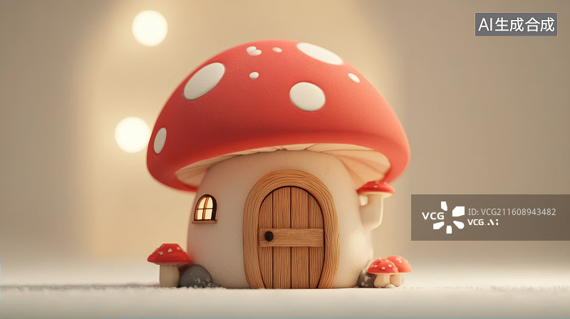 【AI数字艺术】可爱的小房子，小屋图片素材
