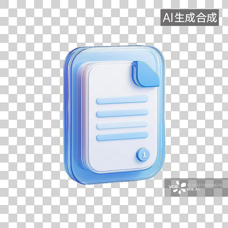 【AI数字艺术】可爱文档页图标图片素材