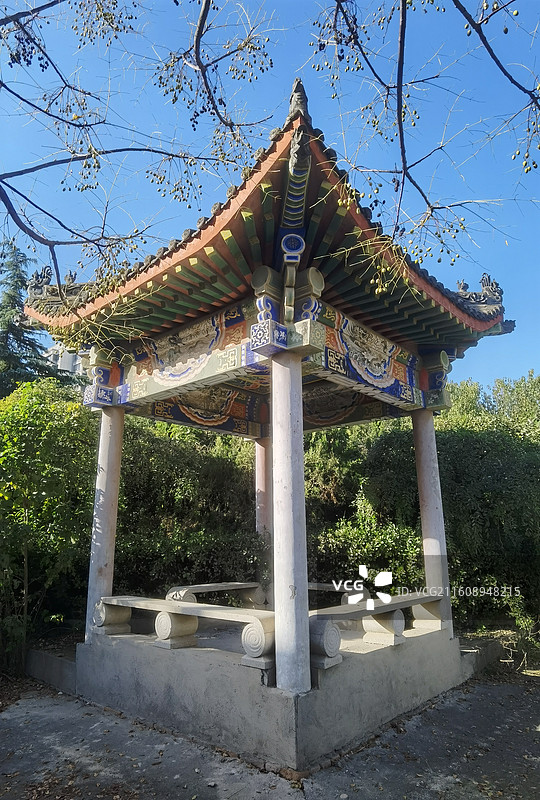 陕西省西安市未央区欧亚三路轩辕殿图片素材