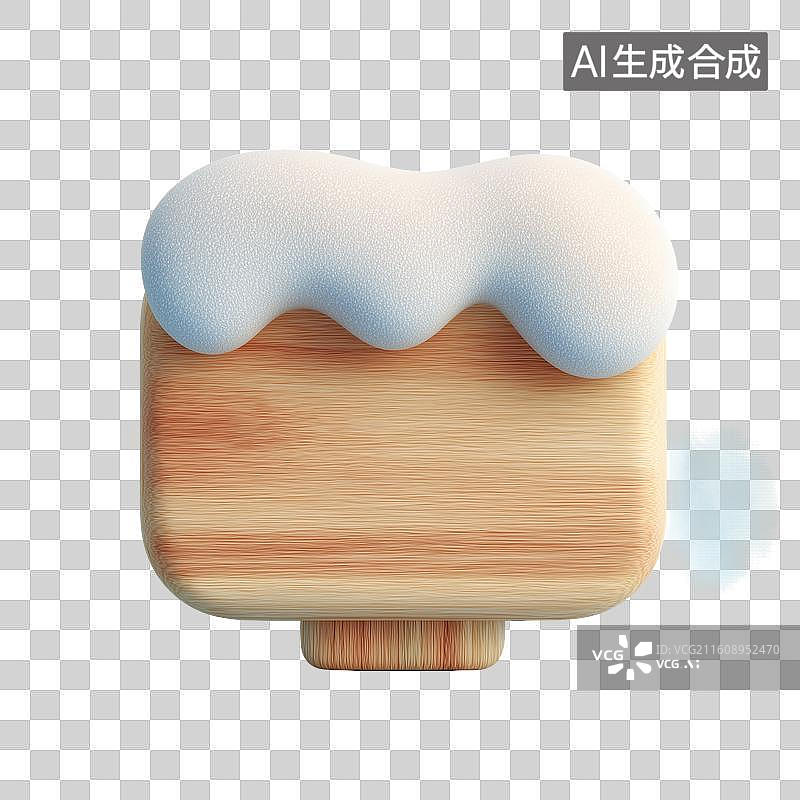 【AI数字艺术】可爱雪中路牌图片素材