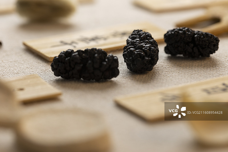 天然桑葚干图片素材