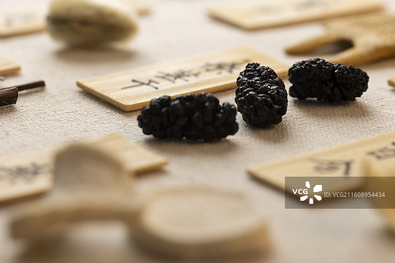 天然桑葚干图片素材