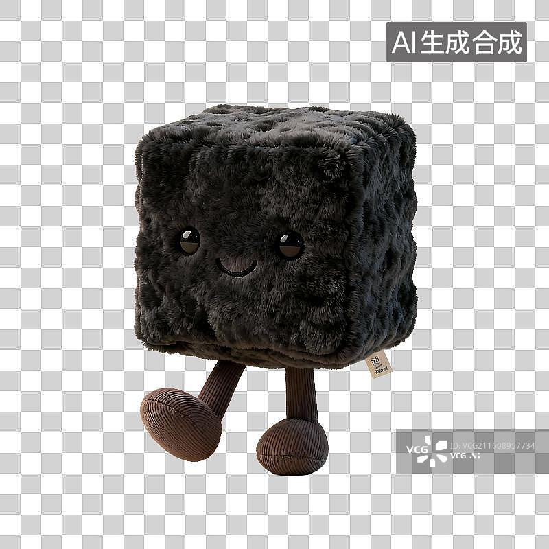 【AI数字艺术】可爱毛绒玩偶风格美食元素建模图片素材