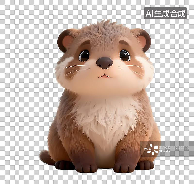 【AI数字艺术】可爱卡通浣熊形象图片素材
