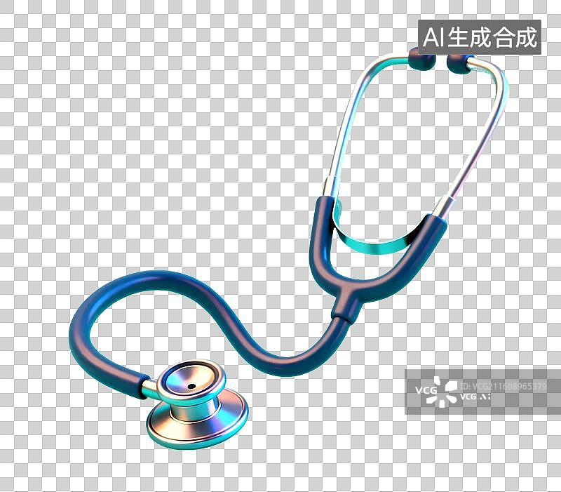 【AI数字艺术】医用听诊器特写图片素材