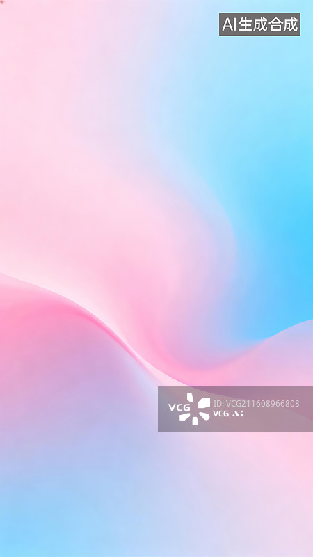 【AI数字艺术】柔和粉蓝渐变抽象背景图片素材