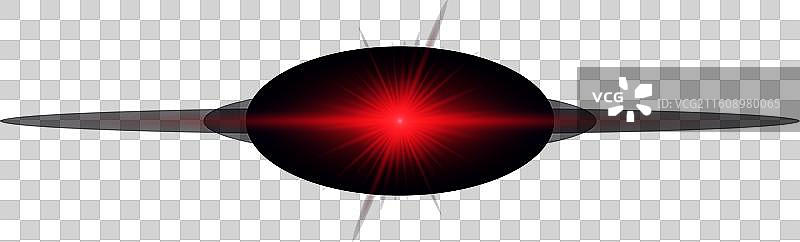 镜头光晕的红色水平光效图片素材