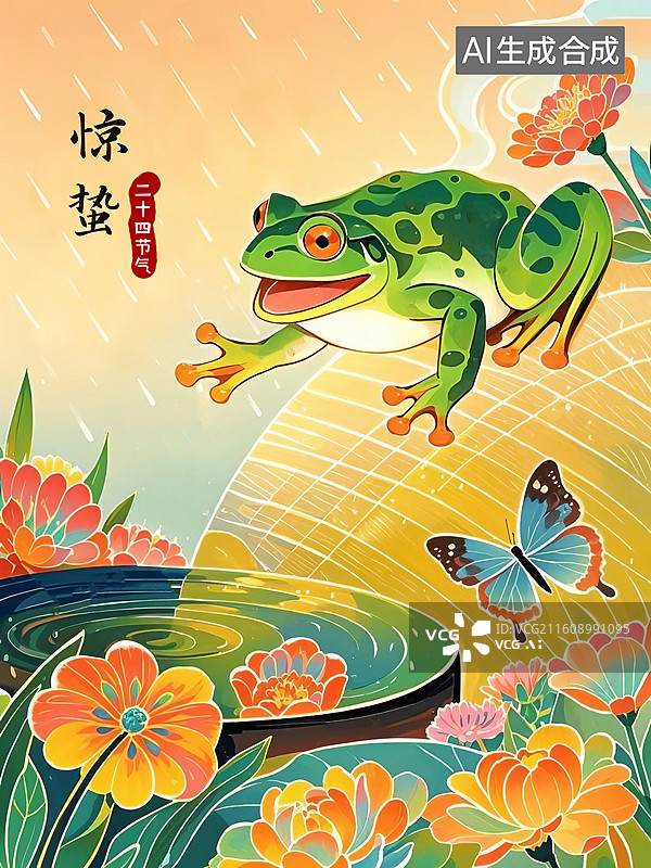 【AI数字艺术】惊蛰图片素材