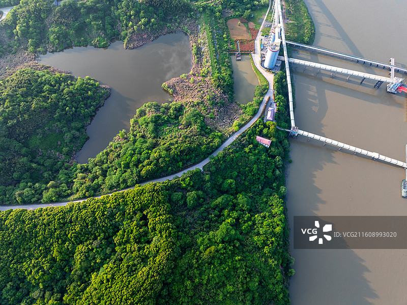 建设中的铜陵长江三桥图片素材