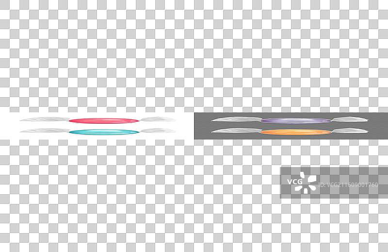 逼真的透明糖果包装套装图片素材