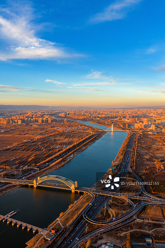 太原晋阳桥图片素材