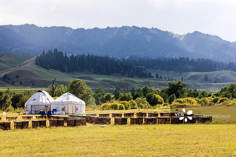 独库公路沿途风光图片素材