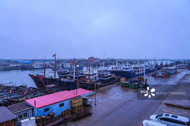 河北秦皇岛七里海码头风光图片素材