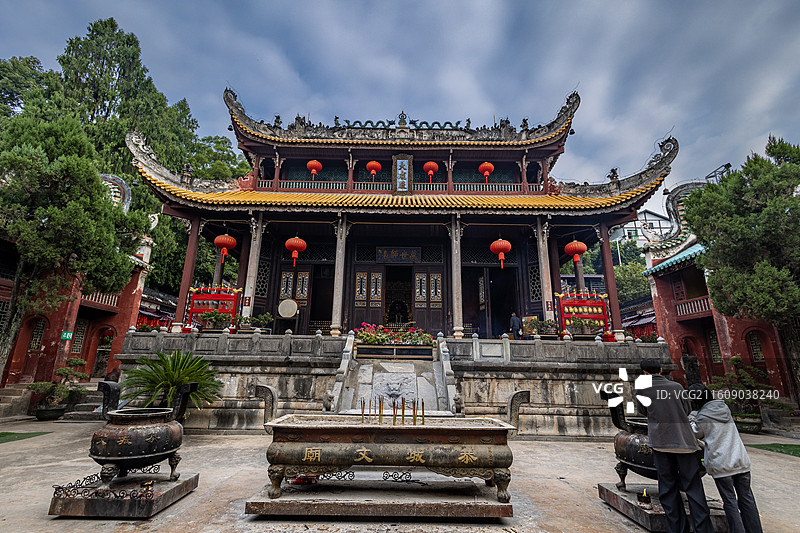 广西桂林恭城三庙两馆建筑群图片素材