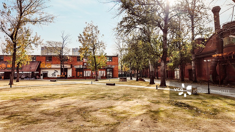 郑州二砂文创园-包豪斯建筑-磨街图片素材