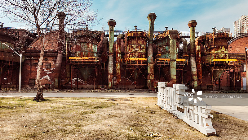 郑州二砂文创园-包豪斯建筑-磨街图片素材