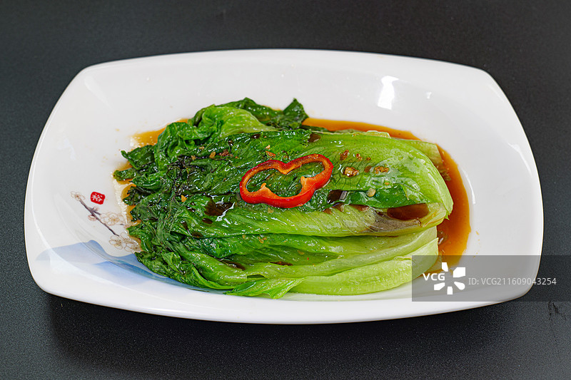 老爸茶点心白灼生菜图片素材