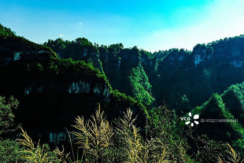 中国贵州省黔东南州施秉县云台山风光，世界自然遗产，施秉云台山风光，白云岩喀斯特，中国南方喀斯特图片素材