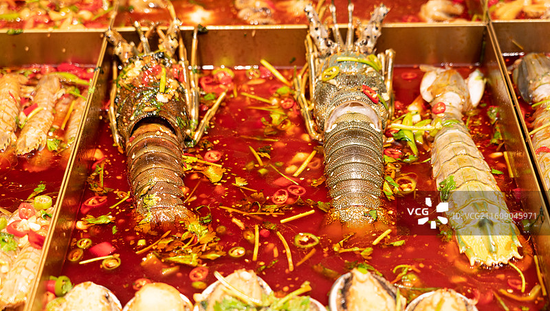 大连特色美食生腌皮皮虾图片素材