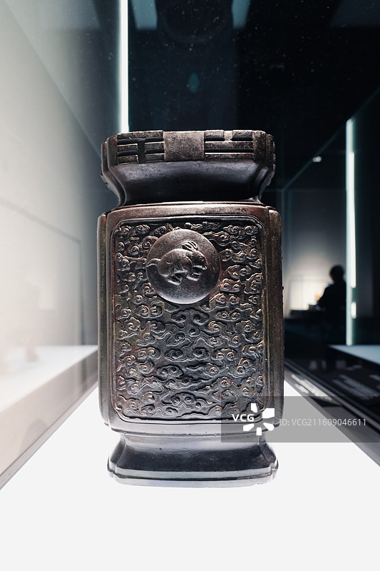 星斗纹天一山人铜丹壶 清(1644-1911) 圣路易斯艺术博物馆藏图片素材