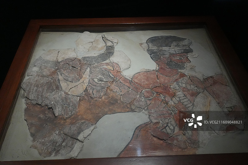 壁画_马里代尔祖尔地区的哈里里（叙利亚古代文物精品展）图片素材
