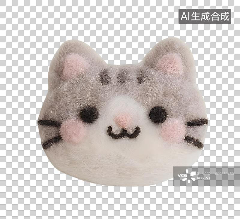 【AI数字艺术】3D羊毛毡风格宠物食品，宠物粮食，元素，免抠图图片素材