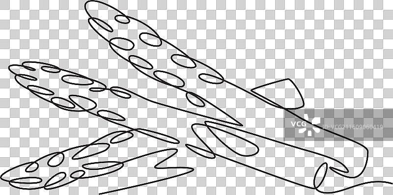 单线条画，健康有机图片素材