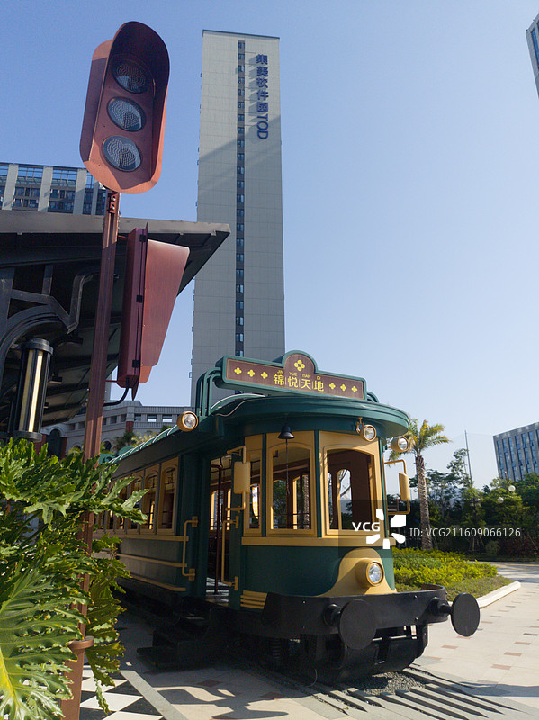 集美软件园三期火车景观图片素材