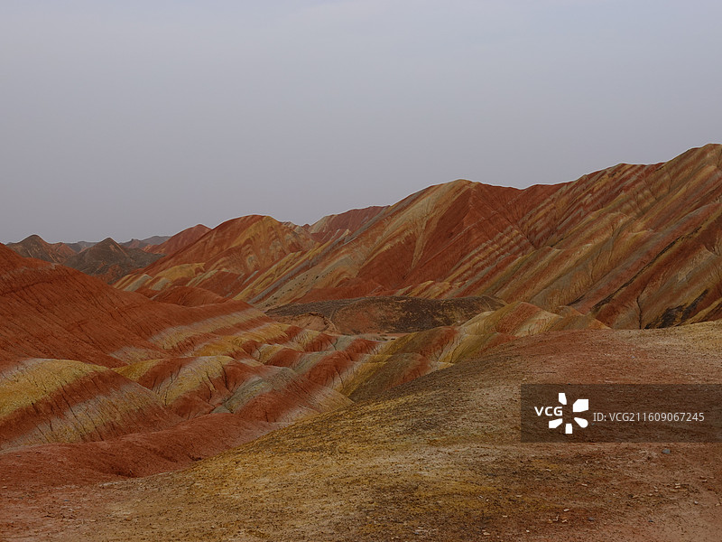 张掖七彩丹霞图片素材
