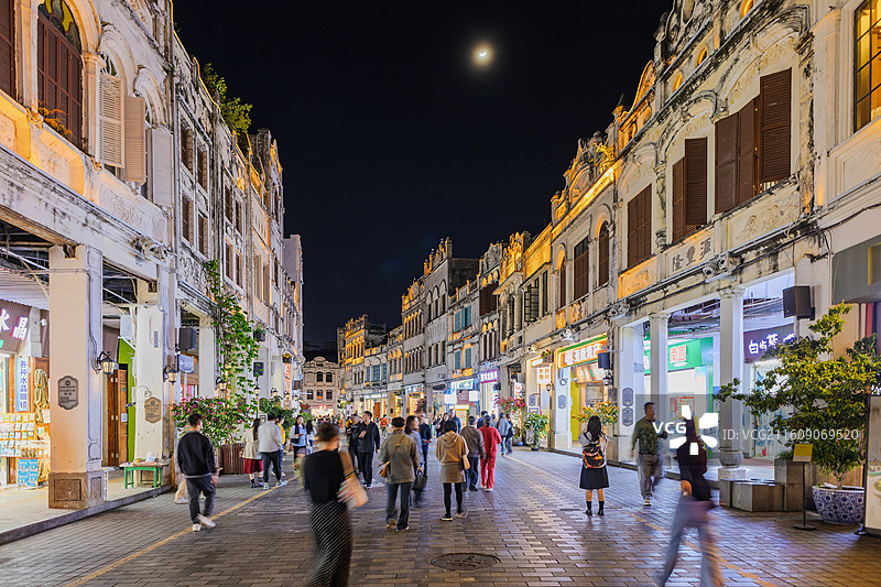 海口骑楼老街图片素材