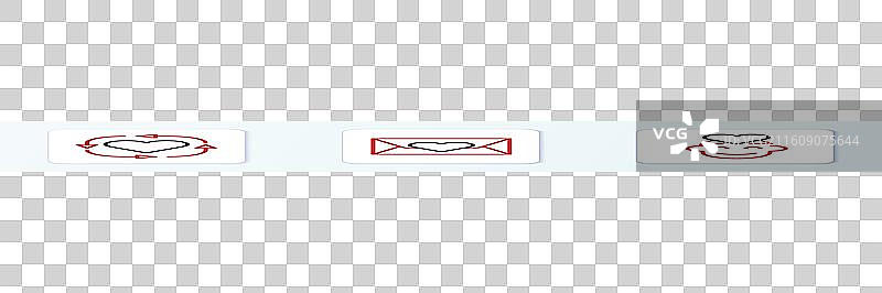 志愿者和信封的线条图标，带有心形图标图片素材