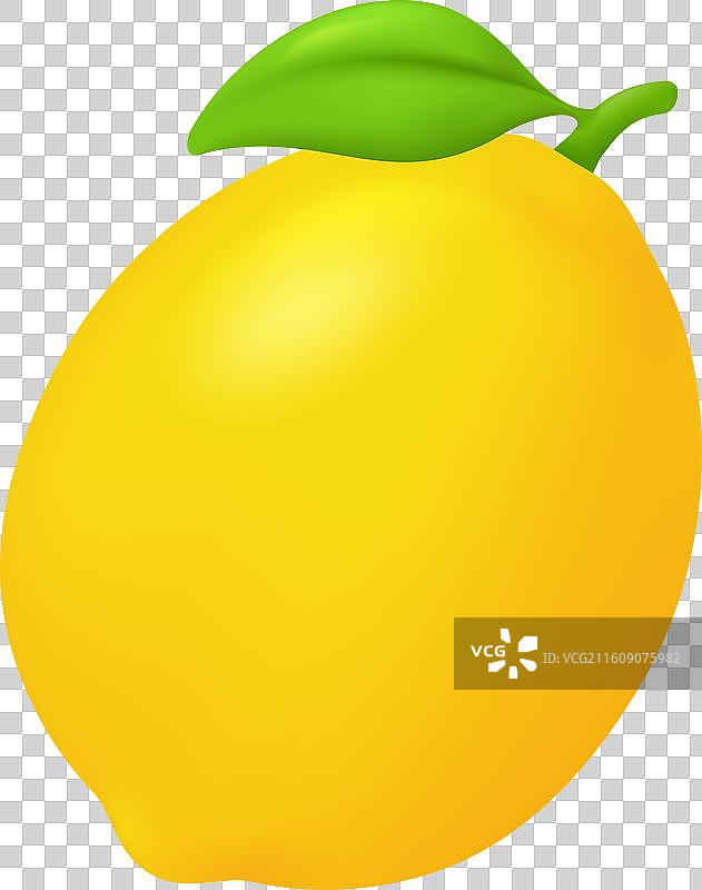 3d柠檬水果，黄色酸味水果配料图片素材