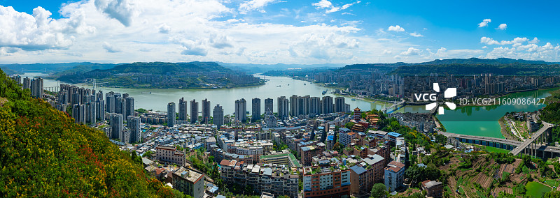 万州全景图图片素材
