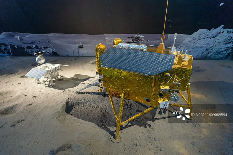 国家海洋博物馆展出的月球车图片素材