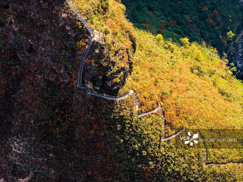 四川凉山州昭觉县悬崖村航拍图片素材