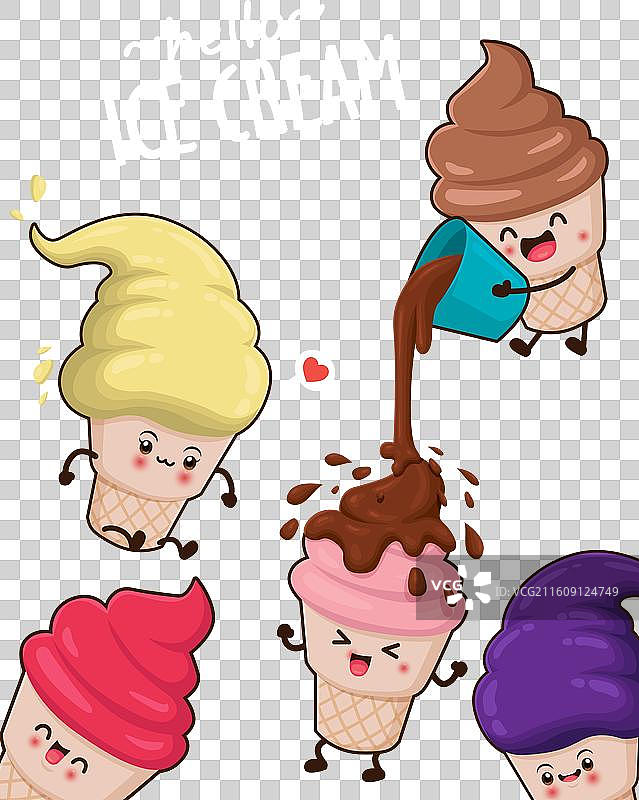 复古冰淇淋食品海报设计图片素材