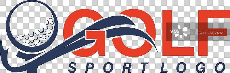 俱乐部高尔夫或运动标志设计理念图片素材