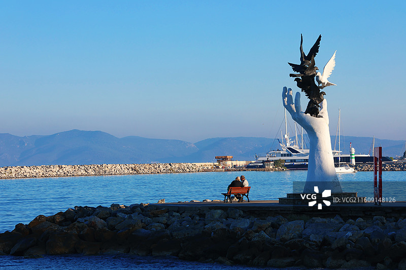 库萨达斯海港图片素材