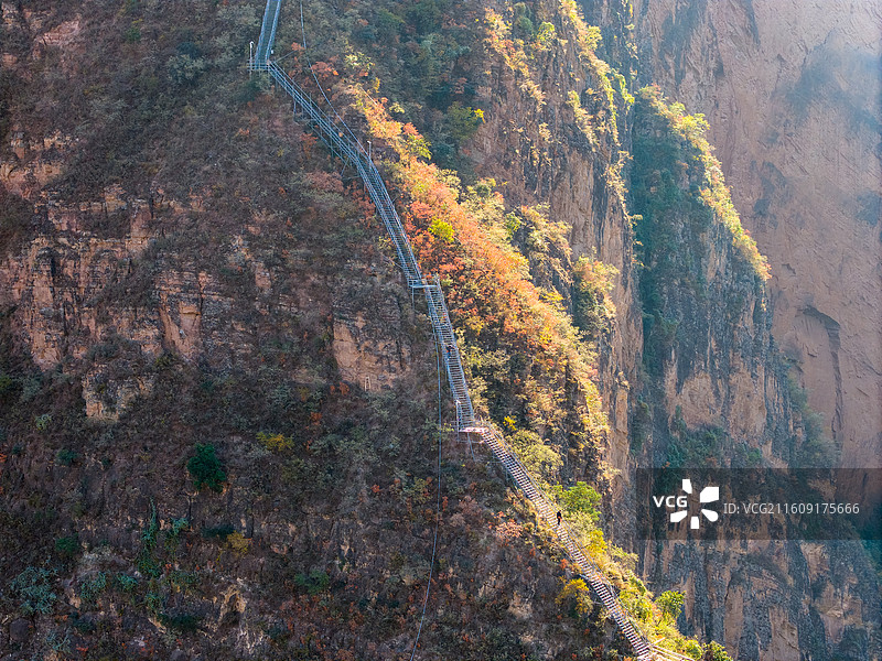 四川凉山州昭觉县悬崖村航拍图片素材